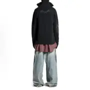 【預售】【福利回饋】 巴黎 BLC 24FW 秀款 Y2K系列 龍紋圖騰破壞 針織外套針織衫拉鍊毛衣外套：圖片 5