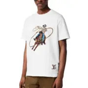 1V 24FW 西部牛仔套索 正反面LOGO刺繡 短袖T恤：圖片 3