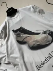 【618新品】【福利回饋】巴黎 BLC 25SS Basketball Sneaker 籃球鞋印花短袖T恤 米色：圖片 13