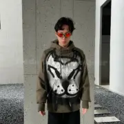 GVC x CHITO 22SS 藝術家聯名 動物圖案 印花 帽T 帽衫 連帽衛衣：圖片 5