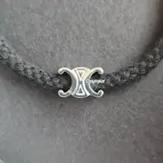 【預售】【新年福利】【過驗】CELIN 凱旋門 經典logo  手鏈手環手繩 經典款 黑色：圖片 4