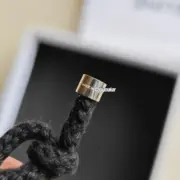 【預售】【新年福利】【過驗】CELIN 凱旋門 經典logo  手鏈手環手繩 經典款 黑色：圖片 6