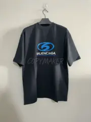 巴黎 BLC 24SS 衝浪 雙面logo 開裂印花爆裂紋 小破壞 短袖T恤：圖片 9