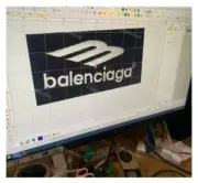 【現貨】巴黎 BLC 22FW 3B Sporty 刺繡logo 尼龍 直筒休閒褲運動褲長褲：圖片 6