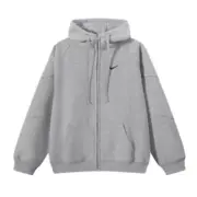 【預售】Sup x NK SS25 聯名 大勾勾鉤子 拉鍊夾克連帽外套 黑色/灰色：圖片 8