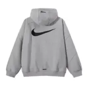 【預售】Sup x NK SS25 聯名 大勾勾鉤子 拉鍊夾克連帽外套 黑色/灰色：圖片 9