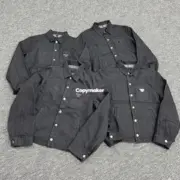 【預售】【原廠面料】PRA 25SS 原廠三角標logo 水洗單寧黑色條紋牛仔夾克外套 短寬：圖片 6