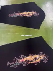 【現貨】Chrome Hearts x DEADLY DOLL 聯名 字母十字架比基尼 拉鍊衛衣夾克連帽外套 黑色：圖片 6