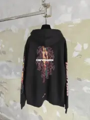 【現貨】Chrome Hearts x DEADLY DOLL 聯名 字母十字架比基尼 拉鍊衛衣夾克連帽外套 黑色：圖片 10