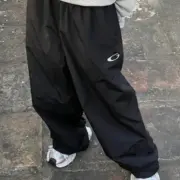 【現貨】巴黎 BLC 25SS Basketball系列 單環循環刺繡 尼龍直筒休閒褲運動褲長褲 Baggy：圖片 3