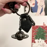 【現貨】Viv1enne Westwood Saffianno 3D orb Keyring 皮標立體土星星球 鑰匙圈鑰匙扣吊飾：圖片 4