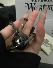 【現貨】Viv1enne Westwood Saffianno 3D orb Keyring 皮標立體土星星球 鑰匙圈鑰匙扣吊飾：圖片 8