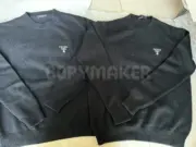 PRA 24FW 經典徽章logo 羊毛混紡 素色簡約 針織毛衣圓領衛衣大學T長袖：圖片 6