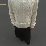 【預售】Ra1ph Lauren Polo 小馬刺繡 麻花針織老錢風 polo衫長袖毛衣T恤衛衣 三色：圖片 9