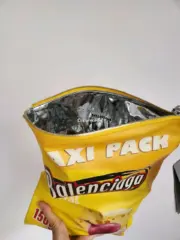 【預售】巴黎 BLC 24SS 秀款 拉鍊薯片包手拿包手提包小包 頭層牛皮 黃色：圖片 12