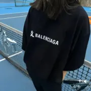 巴黎 BLC x 支付寶 25SS 聯名限量款 雙面字母logo 短袖T恤：圖片 9