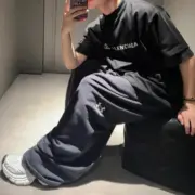 巴黎 BLC x 支付寶 25SS 聯名限量款 雙面字母logo 短袖T恤：圖片 12