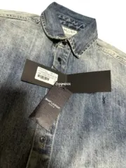 SAINT LAURENT 23FW 聖羅蘭 YSL 刺繡小logo 牛仔襯衫 夾克外套：圖片 9