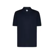 【現貨】BV家 23FW 刺繡小logo 素色簡約 Polo衫短袖T恤 藏青/深藍：圖片 2