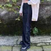 Needles 21SS 蝴蝶刺繡 復古織帶 休閒褲 直筒褲 運動褲 全黑 黑魂：圖片 4