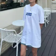 【現貨】Sup 23FW 首爾開業限定 box logo boxlogo bogo  背後花卉 圓領短袖T恤：圖片 6