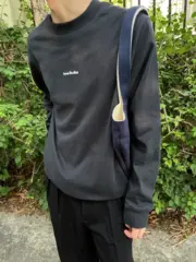 【預售】【雙11新品】Acne Studios 25FW 發泡印花經典logo 素面簡約 圓領純棉短袖T恤：圖片 3