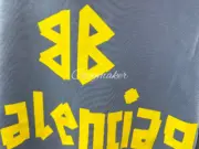 【現貨】巴黎 BLC 24FW 秀款 膠帶 繃帶logo 水洗做舊 破壞 帽T連帽衛衣帽衫 藍灰：圖片 13