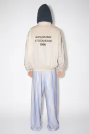 【現貨】Acne Studios 23FW Logo Zipper Jacket 水洗做舊復古 拉鍊外套夾克風衣衝鋒衣：圖片 7