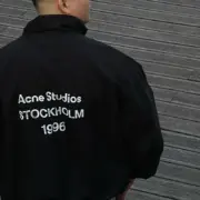 【現貨】Acne Studios 23FW Logo Zipper Jacket 水洗做舊復古 拉鍊外套夾克風衣衝鋒衣：圖片 11