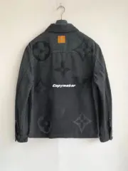 【預售】1V 25SS 滿版老花字母logo  水洗皮標 牛仔外套夾克襯衫：圖片 17