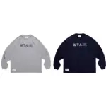 WTAPS 23AW DESIGN 01 LS COTTON COLLEGE 印花字母 長袖T恤