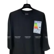巴黎 BLC 23SS Energy Label 能量條 冰箱貼 短袖T恤：圖片 3