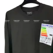 巴黎 BLC 23SS Energy Label 能量條 冰箱貼 短袖T恤：圖片 4