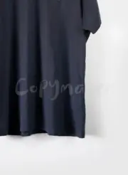 巴黎 BLC 23SS Be kind 補丁刺繡做舊破壞 logo字母 水洗 短袖T恤 水洗藍黑：圖片 17