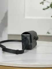 【預售】1V 22SS SOFT STEAMER 經典老花 塗層帆布拼牛皮 小包單肩包側背包小包 M81783：圖片 8