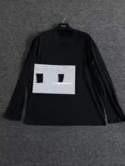 【現貨】PRA 24FW Ripped-Triangle 三角標貼布 簡約素色 長袖T恤打底衫：圖片 6