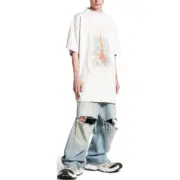 巴黎 BLC 24SS TOKYO 東京銀座限定 鐵塔小破壞 短袖T恤 黑色/灰白：圖片 10