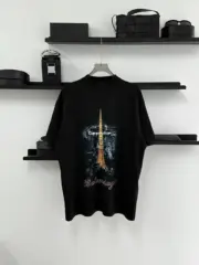 巴黎 BLC 24SS TOKYO 東京銀座限定 鐵塔小破壞 短袖T恤 黑色/灰白：圖片 16