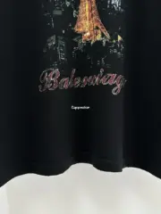 巴黎 BLC 24SS TOKYO 東京銀座限定 鐵塔小破壞 短袖T恤 黑色/灰白：圖片 19