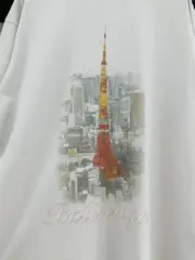 巴黎 BLC 24SS TOKYO 東京銀座限定 鐵塔小破壞 短袖T恤 黑色/灰白：圖片 26