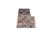 GUC 雙面字母 雙G緹花 流蘇 真絲羊毛 圍巾 披肩：圖片 6