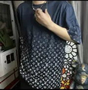 1V 22SS Monogram 滿版 Logo 印花 漸層 短袖 T恤：圖片 8