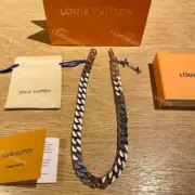 1V 20SS Necklace Chain Links 拼接幻彩 古巴項鍊 鋼項鍊 吊墜 50CM：圖片 4