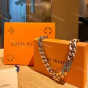 1V 20SS Necklace Chain Links 拼接幻彩 古巴項鍊 鋼項鍊 吊墜 50CM：圖片 11