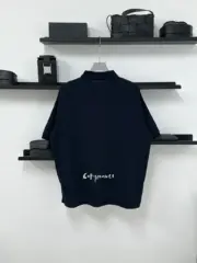 【現貨】PRA 23SS 三角標三角牌logo 經典款 素色簡約 Polo衫短袖T恤 藏青色：圖片 9