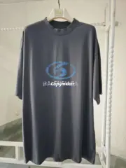 【現貨】【福利回饋免運】巴黎 BLC 24SS 衝浪 雙面logo 水洗龜裂印花 小破壞 短袖T恤：圖片 6