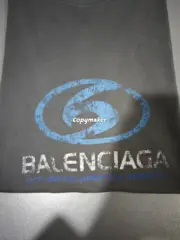 【現貨】【福利回饋免運】巴黎 BLC 24SS 衝浪 雙面logo 水洗龜裂印花 小破壞 短袖T恤：圖片 8