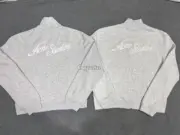 【預售】【雙11福利】Acne Studios 25FW 刺繡logo字母 立領拉鍊夾克外套 短寬baggy：圖片 18