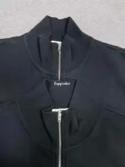 【預售】【雙11福利】Acne Studios 25FW 刺繡logo字母 立領拉鍊夾克外套 短寬baggy：圖片 25