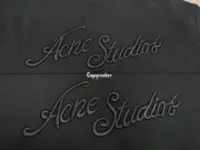 【預售】【雙11福利】Acne Studios 25FW 刺繡logo字母 立領拉鍊夾克外套 短寬baggy：圖片 28